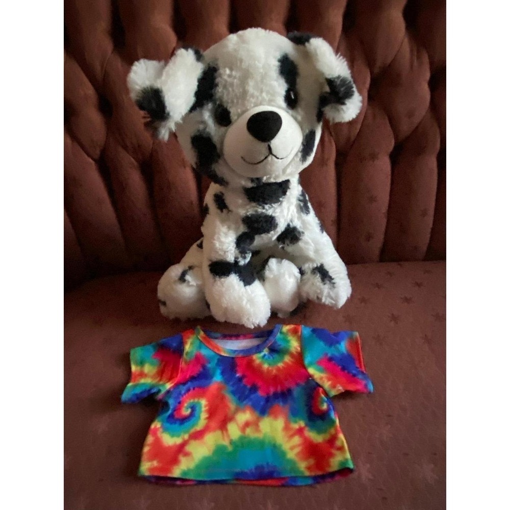Teddy Mountain Plush Dalmatian Puppy Dog With Shirt Stuffed Animal Love Toy s38